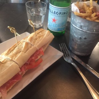 Artisan Kitchen & Bar - Excellent fresh mozzarella, basil, tomato and prosciutto on a baguette. Sea salt and bacon fries. - Sandwiches Near Me - Key Biscayne, Florida Artisan Kitchen & Bar - Excellent fresh mozzarella, basil, tomato and prosciutto on a baguette. Sea salt and bacon fries. - Sandwiches Near Me - Key Biscayne, Florida
