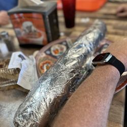 The super massive burrito. Delicious and well balanced ratios.