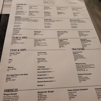 Apis Restaurant - Feb 2025 menu - Venues & Event Spaces Near Me - Kenosha, Wisconsin