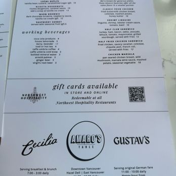 Amaro's Table - Downtown Vancouver - New menu that came out two days ago highlighting the top right with the lighter meals. - New American Near Me - Vancouver, Washington Amaro's Table - Downtown Vancouver - New menu that came out two days ago highlighting the top right with the lighter meals. - New American Near Me - Vancouver, Washington