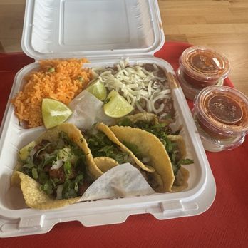Pablitos Tacos - Three taco combo - Mexican Near Me - Corona, California