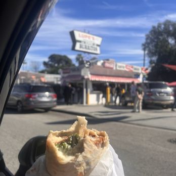 Lupe's Burritos - Chile Relleno Burrito con asada. - Food Stands Near Me - Los Angeles, California Lupe's Burritos - Chile Relleno Burrito con asada. - Food Stands Near Me - Los Angeles, California