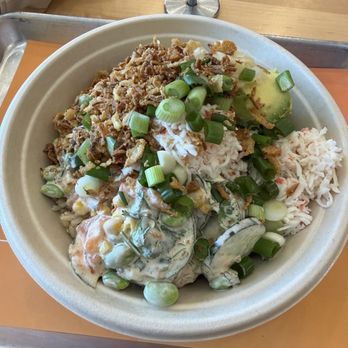 Pokeworks - Poke Bowl - Regular (2 Proteins) spicy salmon - Salad Near Me - Dallas, Texas Pokeworks - Poke Bowl - Regular (2 Proteins) spicy salmon - Salad Near Me - Dallas, Texas