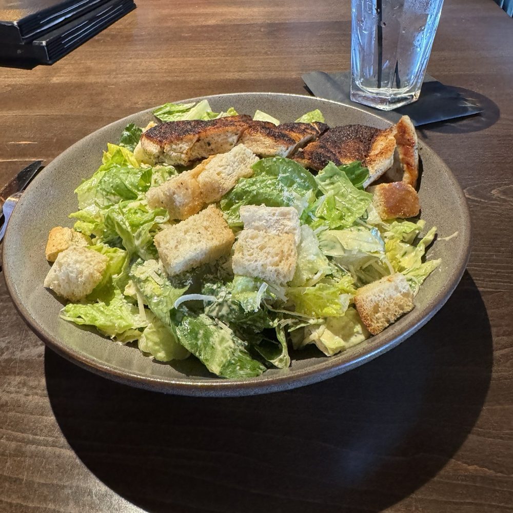 Brick and Bourbon - Blackened chicken Caesar salad - Cocktail Bars Near Me - Eden Prairie, Minnesota Brick and Bourbon - Blackened chicken Caesar salad - Cocktail Bars Near Me - Eden Prairie, Minnesota