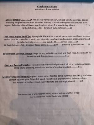 Menu photo 4 Creekside at the Gamble Mill Bellefonte, PA Menu photo 4 Creekside at the Gamble Mill Bellefonte, PA