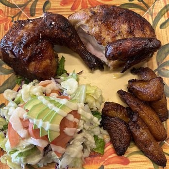 Pollo Bravo - Half 1/2 Chicken with 2 Sides Combo - Peruvian Near Me - Houston, Texas