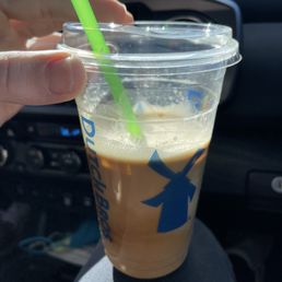 This is how much cold brew was in my large nitro cold brew I ordered.