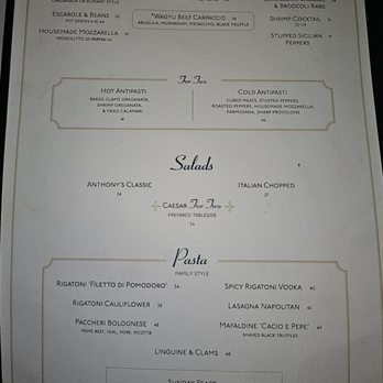 Anthony's Runway 84 - Menu - Italian Near Me - Fort Lauderdale, Florida