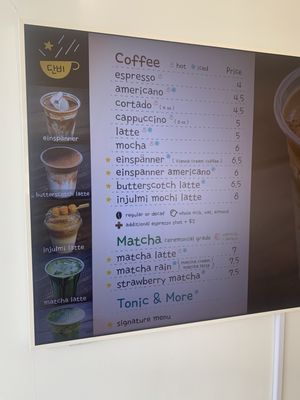 Menu photo 1 Danbi Coffee Pasadena, CA