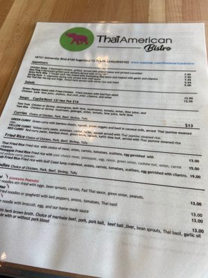 Menu photo 8 Thai American Bistro Sugar Land, TX Menu photo 8 Thai American Bistro Sugar Land, TX