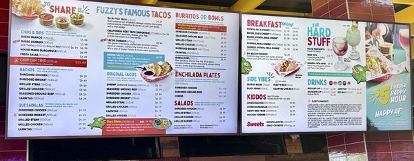 Menu photo 1 Fuzzy's Taco Shop Windsor, CO