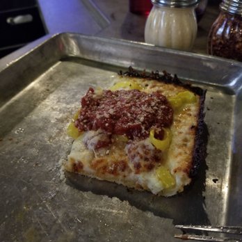 313 Pizza Bar - Forgot to take a picture of it whole. At it too fast. LOVE the sauce. - Pizza Near Me - Lake Orion, Michigan