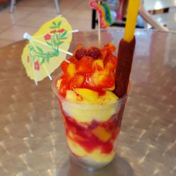 Soy Un Mango - Mangonada is shaved mango and chamoy ice and fresh mango. I had them add the juice of a lime, very good once everything is mixed together! - Ice Cream & Frozen Yogurt Near Me - San Antonio, Texas Soy Un Mango - Mangonada is shaved mango and chamoy ice and fresh mango. I had them add the juice of a lime, very good once everything is mixed together! - Ice Cream & Frozen Yogurt Near Me - San Antonio, Texas