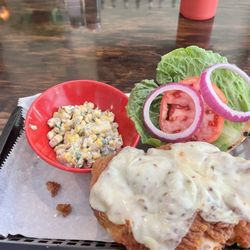 The Bypass 168 - Chicken sandwich, I know you can't see the bottom bun but it is there.
