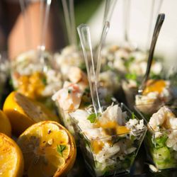 Lora's LeGarmache Catering - Dungeness Crab Shooters