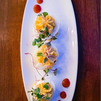 8UP Elevated Drinkery & Kitchen - Smoked Salmon Deviled Eggs - Bars Near Me - Louisville, Kentucky 8UP Elevated Drinkery & Kitchen - Smoked Salmon Deviled Eggs - Bars Near Me - Louisville, Kentucky