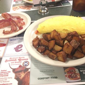Metro Diner - Veggie Omelette with an added side of bacon - American Near Me - Altamonte Springs, Florida Metro Diner - Veggie Omelette with an added side of bacon - American Near Me - Altamonte Springs, Florida