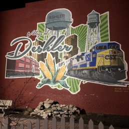 A mural by local artist
