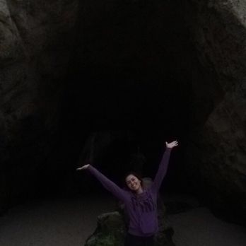 Thousand Steps Beach - Cave opening dark and spooky - Beaches Near Me - Laguna Beach, California