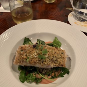 Katch Twenty Two - Coconut Pistachio Crusted Grouper, Cous Cous. Beurre Blanc - Seafood Near Me - Lecanto, Florida
