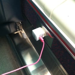 Metra Electric - Thank you dear sweet Metra for adding electrical outlets.