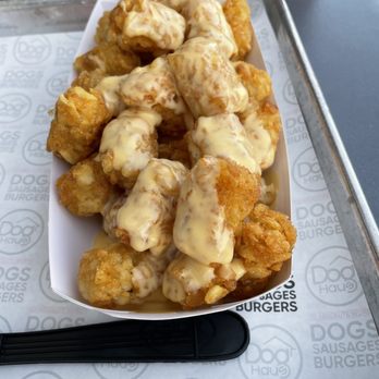 Dog Haus Biergarten - Cheesy tater tots - Burgers Near Me - Austin, Texas Dog Haus Biergarten - Cheesy tater tots - Burgers Near Me - Austin, Texas