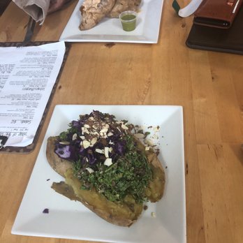 My Organic Corner - Lentil stuffed sweet potato salad and tuna stuffed sweet potato - Vegetarian Near Me - Weston, Florida
