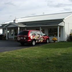 Country Garden Flowers - Our storefront, and delivery van.