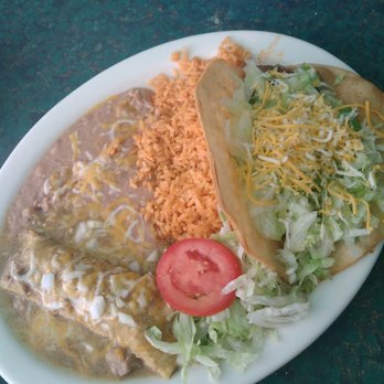 Velasco's Mexican Restaurant - #5 chili Verde enchilada and shredded beef flour tortilla taco.. - Mexican Near Me - Prather, California Velasco's Mexican Restaurant - #5 chili Verde enchilada and shredded beef flour tortilla taco.. - Mexican Near Me - Prather, California