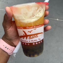 Passion fruit boba tea Passion fruit boba tea