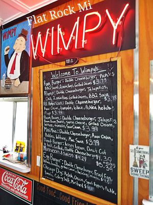 Menu photo 2 Wimpy Burger Flat Rock, MI