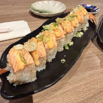 Sushi Yorimichi #2 - Monthly sushi roll special Flamin' Salmon Roll - Sushi Bars Near Me - San Diego, California Sushi Yorimichi #2 - Monthly sushi roll special Flamin' Salmon Roll - Sushi Bars Near Me - San Diego, California