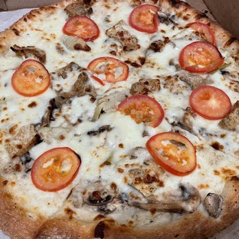Savage Pizza - Mediterranean pizza- medium - Pizza Near Me - Avondale Estates, Georgia Savage Pizza - Mediterranean pizza- medium - Pizza Near Me - Avondale Estates, Georgia