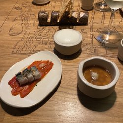 Sardinas y pimiento Spider Crab and foamy vinaigrette Celeriac