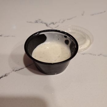 Burger Boss - $0.72 for half filled sauce cups?? Highway robbery! All of my condiments were filled like this-__- - Burgers Near Me - Tustin, California Burger Boss - $0.72 for half filled sauce cups?? Highway robbery! All of my condiments were filled like this-__- - Burgers Near Me - Tustin, California