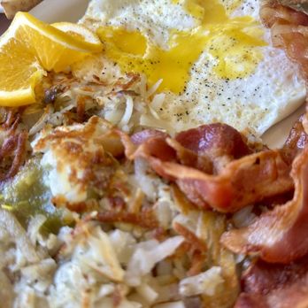 Golden Egg Cafe - Over medium eggs, homemade hashbrowns, and crispy bacon - Breakfast & Brunch Near Me - Oxnard, California