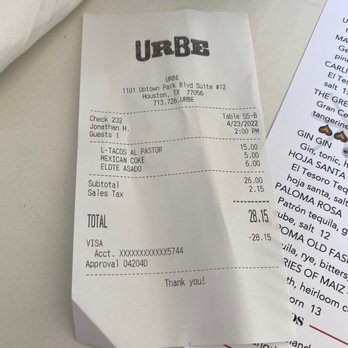 Urbe - Total - Mexican Near Me - Houston, Texas Urbe - Total - Mexican Near Me - Houston, Texas