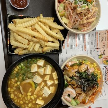 Poke One - Poke Your Bowl Miso Ramen French Fries - Poke Near Me - Jamestown, North Carolina Poke One - Poke Your Bowl Miso Ramen French Fries - Poke Near Me - Jamestown, North Carolina