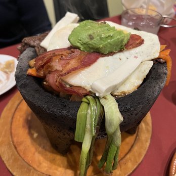 Super Antojitos - Breakfast Molcajete! You must try it! - Mexican Near Me - Orange, California