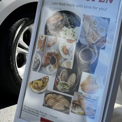 Latin Stop Cafe and Bakery  - Sign outside of the restaurant