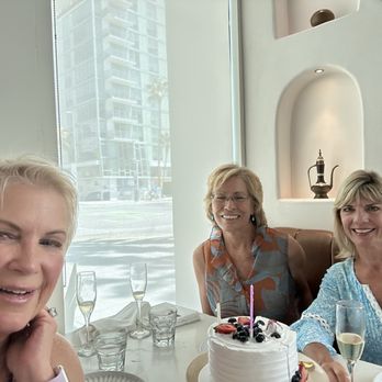 Ammatoli - We brought our own cake but their desserts looked amazing - Mediterranean Near Me - Long Beach, California