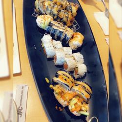 Ichiban Japanese Restaurant - Eel roll, spicy tuna roll, shrimp tempura roll - yummy goodness