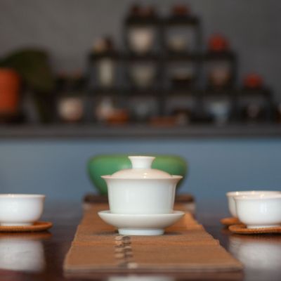 Blue Willow Teaspot by null
