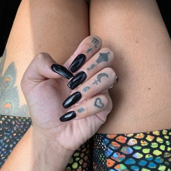 Deluxe Nails & Spa - Thank you Gina for the acrylic + gel coffin shaped nails! - Nail Salons Near Me - Yorba Linda, California Deluxe Nails & Spa - Thank you Gina for the acrylic + gel coffin shaped nails! - Nail Salons Near Me - Yorba Linda, California