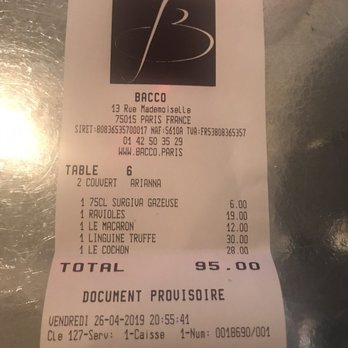 Bacco - Italian Near Me - Paris, 75