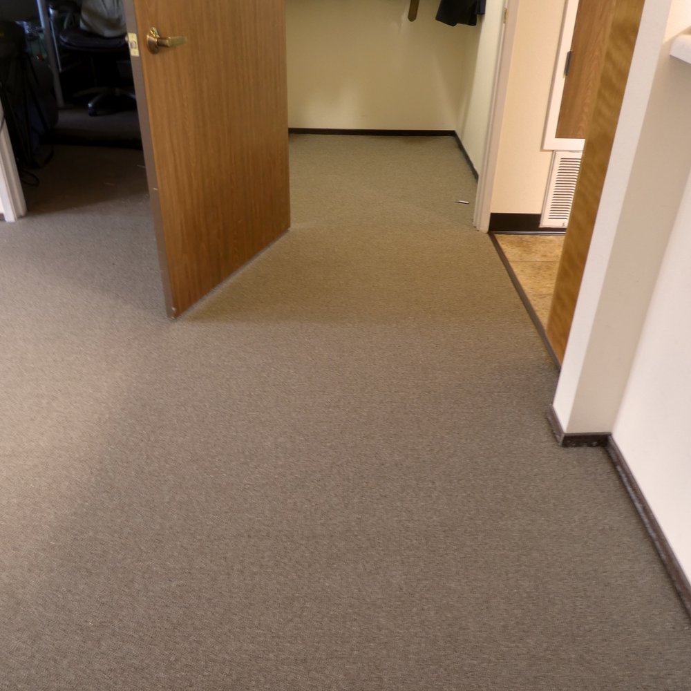 Flooring Solutions - Closet looks like the carpet is all one piece instead of being seamed together. Notice new rubber transition bar from carpet to Linoleum. - Flooring Near Me - Reno, Nevada Flooring Solutions - Closet looks like the carpet is all one piece instead of being seamed together. Notice new rubber transition bar from carpet to Linoleum. - Flooring Near Me - Reno, Nevada