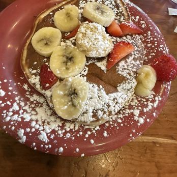 Ruby Slipper Central Business District - Pancakes with fresh bananas and strawberries - Breakfast & Brunch Near Me - New Orleans, Louisiana Ruby Slipper Central Business District - Pancakes with fresh bananas and strawberries - Breakfast & Brunch Near Me - New Orleans, Louisiana