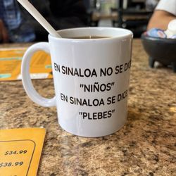 Mariscos El Plebe - Coffee in a cute cup I now want