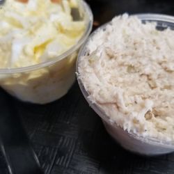 Three Guys Bagel - Egg and chicken salad. Tasty!