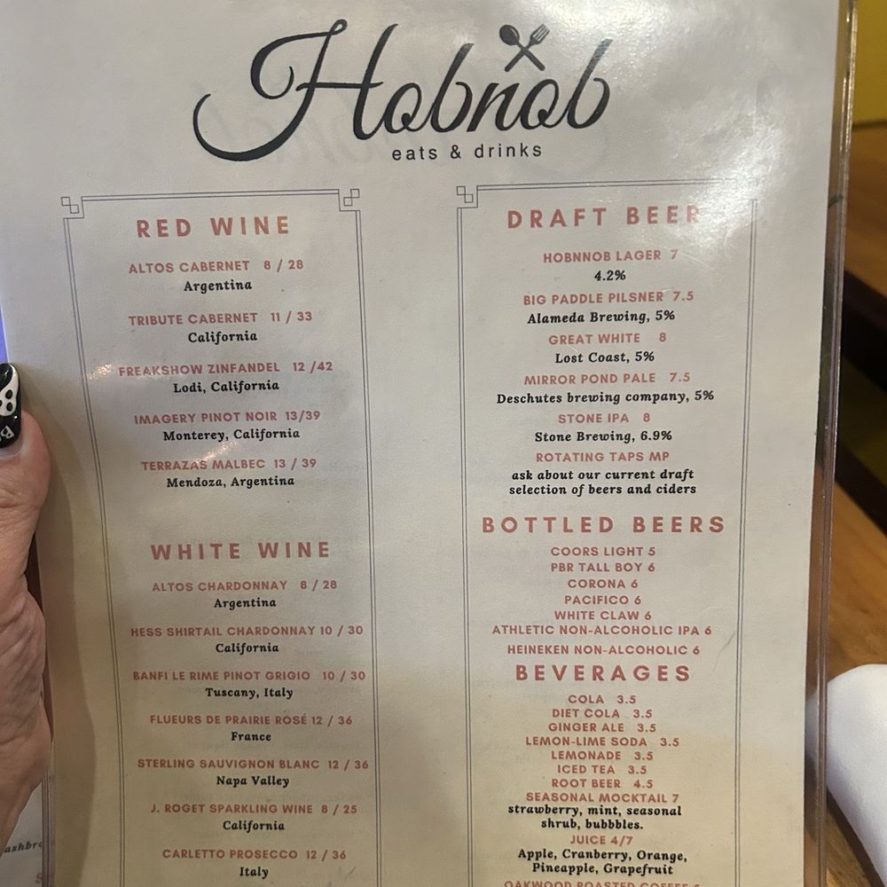 The Hobnob - Drinks - New American Near Me - Alameda, California The Hobnob - Drinks - New American Near Me - Alameda, California